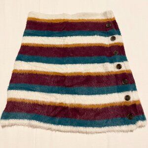 Free People Fig Jam Combo Ciara Fuzzy Mini Skirt Size Small